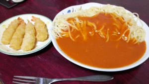 エビフライ＆パスタ｜ローソンストア100で購入