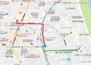 JR武蔵小杉駅・向河原駅周辺
