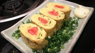 たっぷりネギとめんたいの玉子焼き｜博多もつ鍋 蟻月 恵比寿店