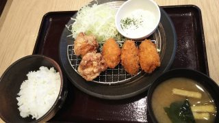 唐揚げ牡蠣定食（大）｜とり多津 鹿島田店