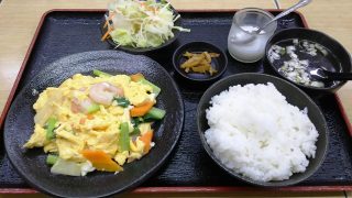 エビと玉子炒め定食｜香楽園 蒲田西口店