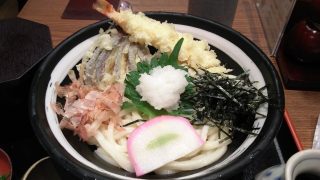 冷やし海老天おろしうどん｜杵屋 川崎アゼリア店
