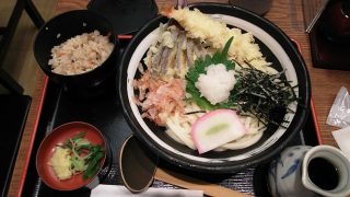冷やし海老天おろしうどん（定食）｜杵屋 川崎アゼリア店