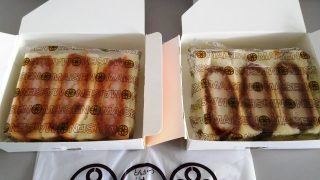 エビカツサンド＆ヒレかつサンド・開けたところ｜とんかつまい泉 アトレ川崎