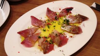 本日の鮮魚のカルパッチョ（イナダ）｜大衆ビストロ one’s kitchen 武蔵小杉店