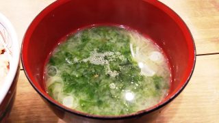 生海苔味噌汁｜磯丸水産 川崎駅前店