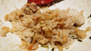 割り飯投入後｜三田製麺所 川崎店