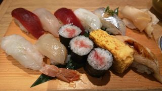 江戸前握り：アップ｜築地寿司岩 川崎アゼリア店