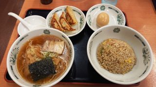 ラ・餃・炒セット＋味玉｜日高屋 鹿島田店