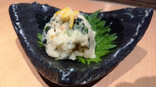 ほうれん草と柚子の卯の花和え｜北前そば高田屋