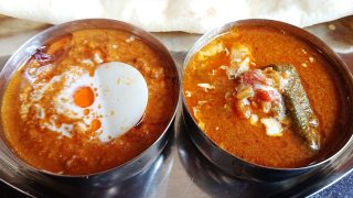 Bセット（キーマ＆オクラチキン）アップ｜カレー ナロンキッチン（矢向）