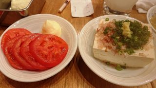 トマトスライス＆冷奴｜串かつ でんがな パークタワー新川崎店