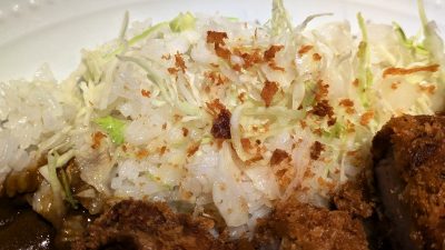 ご飯にキャベツ｜天馬 武蔵小杉東急スクエア店