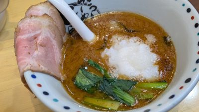 魚介つけ麺のつけ汁｜七志らーめん 鹿島田店