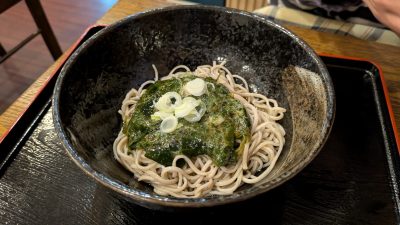 細打ち海の香りの健康かけとろ蕎麦｜岩駒庵
