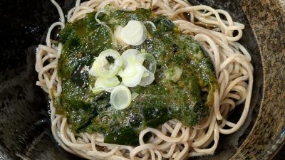 細打ち海の香りの健康かけとろ蕎麦（アップ）｜岩駒庵