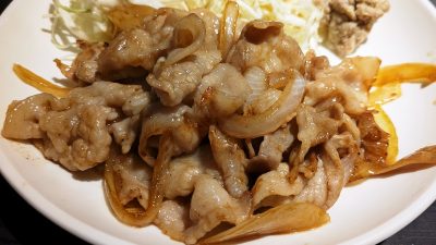 生姜焼き（アップ）｜歩く花