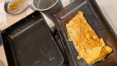 自分で作る出汁巻き玉子（調理後）｜串カツ田中 ミューザ川崎店