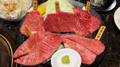 和牛極上盛り合わせハーフ｜炭火焼肉 楽牛園