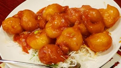 海老のチリソース｜龍盛菜館
