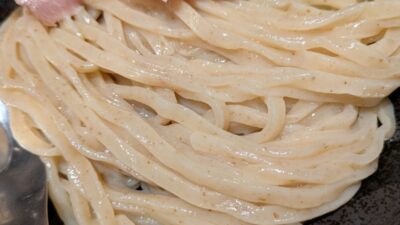 えびつけめんの麺｜つけめんTETSU 武蔵小杉東急スクエア店