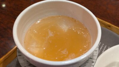 冷やし鯛塩つけ麺のつけ汁｜鯛塩そば灯花 そごう横浜店