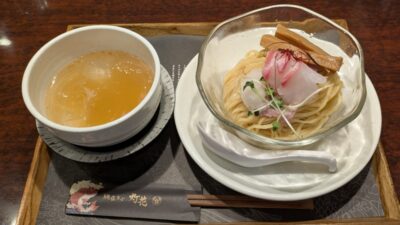冷やし鯛塩つけ麺｜鯛塩そば灯花 そごう横浜店