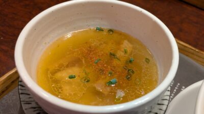 淡麗塩つけ麺のつけ汁｜鯛塩そば灯花 そごう横浜店