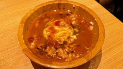 ちびバジにスープ入れてみた｜太陽のトマト麺 川崎アゼリア店