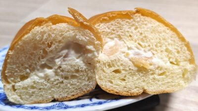 薫るたくあんパン（断面）｜ご当地パンフェスタ