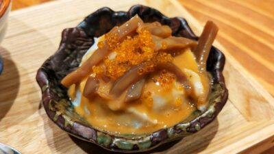 塩辛と里芋のポテサラ|酒と肴おけや