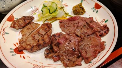 サービス牛たん定食(アップ)|牛たん焼き辺見 川崎アゼリア店