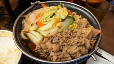 牛すき鍋(アップ)|すき家 鹿島田駅前店