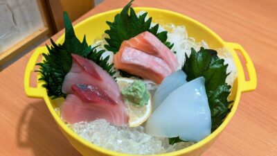 お通しはお刺身｜トロ匠 川崎店