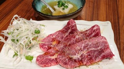 塩ポン酢で食べるツラミの焼きジャブ｜肉小僧 匠