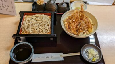 天丼そば付き|手打ちそば たか