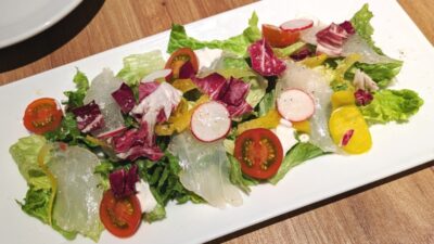 リコッタチーズと季節鮮魚のカルパッチョ｜TAVOLA アトレ川崎店