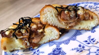 オニマヨてりやきチキン（断面）｜麦乃ありか