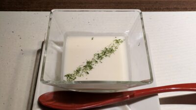 北海道産二年熟成ポテトの冷製スープ｜弥助の奥