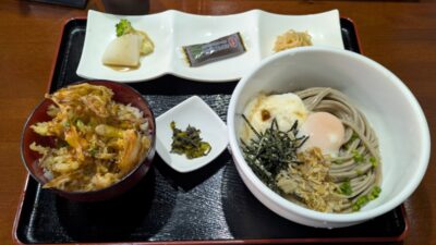 温玉+とろろそばと丼セット|岩駒(元住吉)