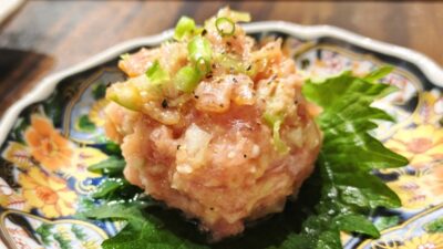 燻製ねぎトロなめろう｜燻し家もっくん 武蔵小杉