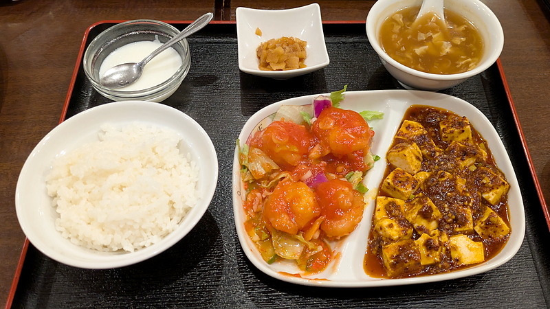 エビチリコンビセット|中華私厨