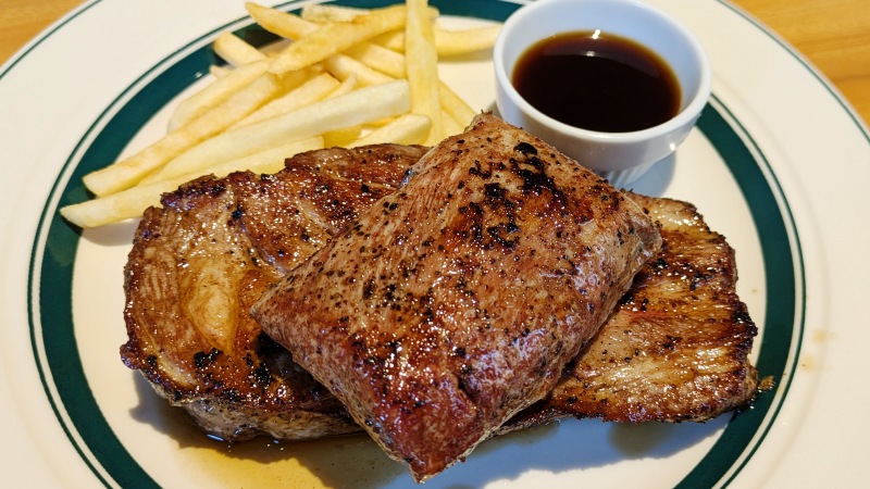 日和山&フィレステーキ|マロリーポークステーキ